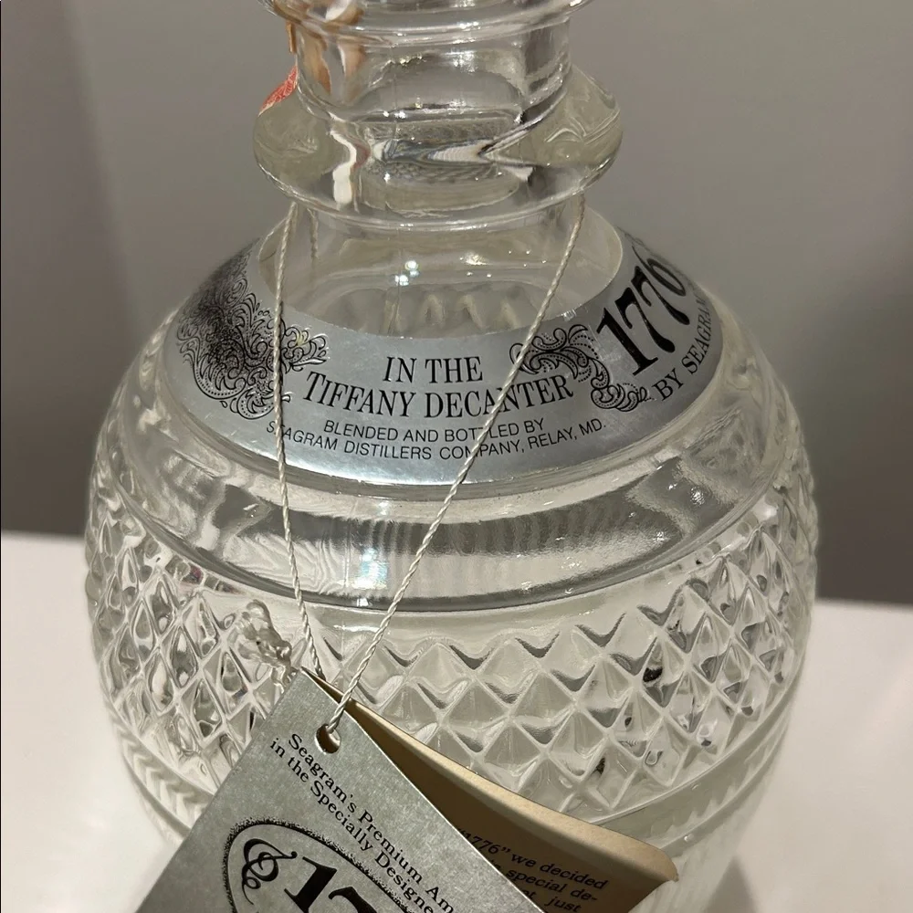 Seagram’s “1776” Premium American Whiskey Decanter Designed by Tiffany & Co.